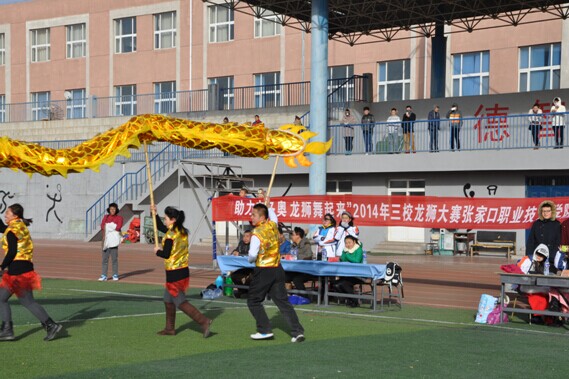 张家口高校首届龙狮表演决赛在beat365官网成功举办