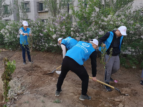 应用外语系、土木工程系志愿者参与义务植树活动