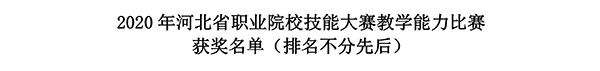 beat365官网教师全省职业院校技能大赛教学能力比赛创佳绩